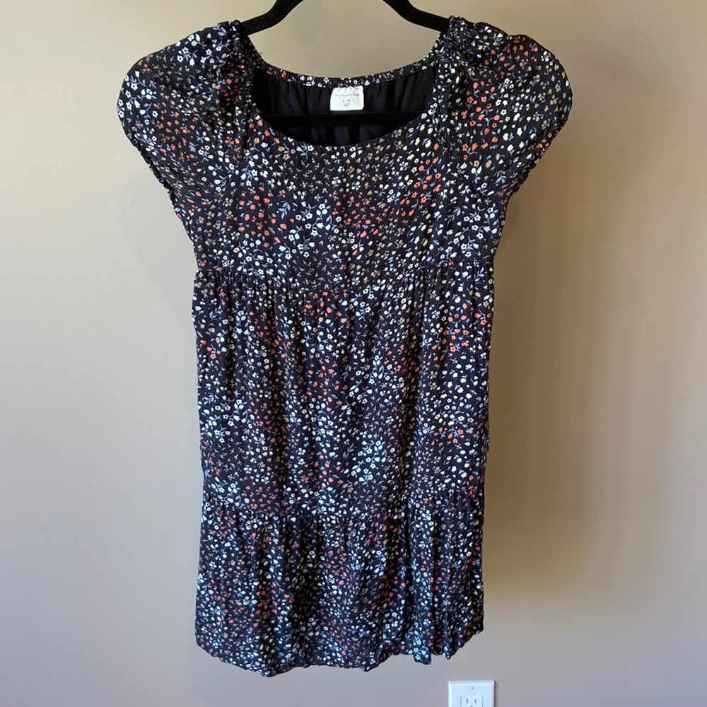 Abercrombie Kids floral navy dress size 9/10
